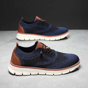 Zapatos Retro Personalizados para Hombre, Zapatillas Cómodas con Cordones, Talla Grande, Parte Superior de Tela Elástica, Venta al Por Mayor de Fábrica, OEM, ODM - Product Image 1