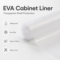 Tapis de protection transparent en EVA gaufré à pois pour armoire, antidérapant, imperméable, pour tiroirs et étagères, facile à découper, pour rangement de cuisine