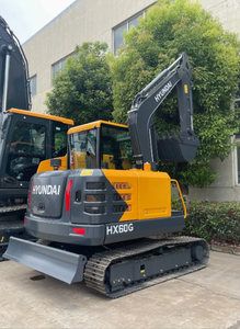 Secondhand Hyundai HX60G Compact Excavator 6ton Pre Owned Construction Machinery 0 25m3 <b>Bucket</b> <b>Digger</b> Hot <b>Sale</b> - Product Image 2