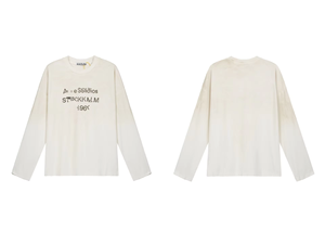 <span class=keywords><strong>T</strong></span>-<span class=keywords><strong>shirt</strong></span> ample à manches longues de haute qualité 1996 High Street pour hommes, femmes et couples - Product Image 2