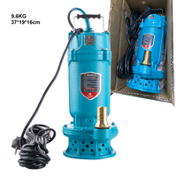 Pompe submersible auto-amorçante QDX1.5-16-0.37 pour l'irrigation des terres agricoles, le drainage et l'eau propre, pompe à eau submersible sans balais