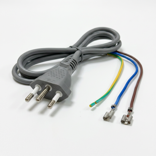 Brazilian Standard 3 Pin Grounded Power Cord C13 10A 20A 250V H05VV-F Computer Monitor TV Printer Appliance Replacement Cable