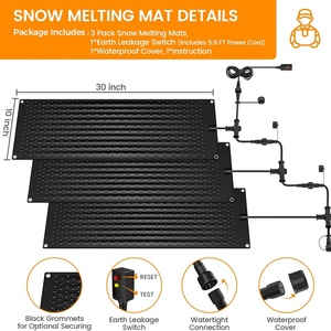 Tapetes de Plástico Impermeables Modernos de Alta Calidad para Derretir Nieve con Tecnología de Grafeno para Caminos y Terrazas Eléctricas Exteriores - Product Image 5