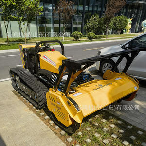 เครื่องตัดหญ้าสำหรับเขื่อนขนาดใหญ่ ระบบโซลาร์เซลล์ สำหรับพื้นที่ลาดชัน กำลังสูง แบบตีนตะขาบ ควบคุมระยะไกล - Product Image 4