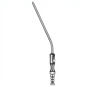Tube d'aspiration Frazier 19 cm (7-1/2 pouces) diamètre 4,6 Fr, canule d'aspiration neurochirurgicale 14, instrument chirurgical médical réutilisable - Product Image 1