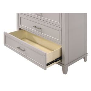 DB Kids Industrial Style 5-Drawer <b>Chest</b> Gray <b>Wood</b> PC Foldable Design for Bedroom Office Bathroom Use for Clothing Tools <b>Storage</b> - Product Image 3
