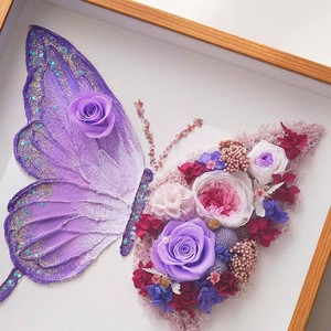 Softdream - Caja <span class=keywords><strong>de</strong></span> Regalo con Mariposa y Rosa Real Preservada, 31 x 31 cm, Arte Mural 3D Hecho a Mano con Flor Eterna, Regalo Único para Cumpleaños o Aniversario - Product Image 5