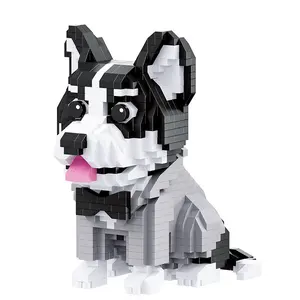 diy mini cartoon character building blocks pet dogs micro mini building blocks assembly diy mini blocks toy building