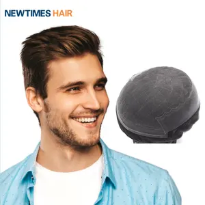 Новые временные волосы N6, Лидер продаж, французское кружево с полиуретановыми боками, человеческие волосы, парик для мужчин, замена волос