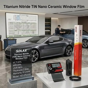 Nouveau film teinté pour vitres en nitrure de titane nano-céramique, isolation thermique, film teinté pour voiture, protection contre les rayons infrarouges, film de contrôle solaire pour vitres - Product Image 3