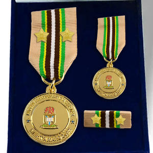 Medaglia in Metallo Personalizzata con Nastro, Croce di <span class=keywords><strong>Ferro</strong></span> 2D 3D, Spilla con Logo Placcato, Distintivo in Metallo - Product Image 5