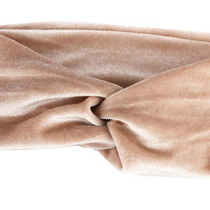 <span class=keywords><strong>Bandeau</strong></span> élastique noué croisé large en velours vintage pour le <span class=keywords><strong>sport</strong></span> et le yoga - Product Image 3
