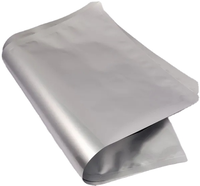 Sac en papier d'aluminium thermoscellé de qualité alimentaire, pochettes d'emballage en Mylar ouvertes, sacs de stockage des aliments