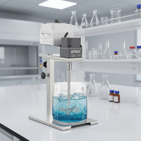 Agitateur électrique de laboratoire SPRALL à bras articulé, moteur sans balais, affichage numérique, vitesse réglable en continu, 5-20L, produits chimiques
