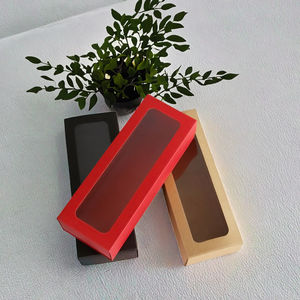 Caja de Papel para Empacar Pasteles, Macarons y Cupcakes, con Ventanas Transparentes de Plástico, Materiales Reciclados y Cinta Decorativa, Precio de Fabricante Chino - Product Image 3