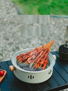 เตาบาร์บีคิวเตาถ่านแบบพกพาขนาดเล็กเตาย่างบาร์บีคิวตั้งแคมป์กลางแจ้งสำหรับปิกนิกเดินทาง - Product Image 3