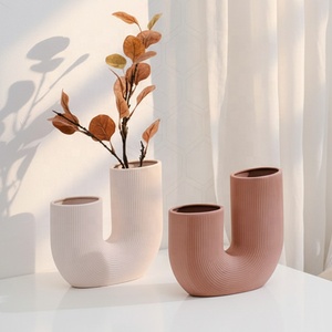 Vasi Decorativi in Ceramica e Porcellana YBH Stile Nordico, Finitura Opaca, Design Minimalista, Misure Personalizzabili <span class=keywords><strong>per</strong></span> Casa, Giardino e Matrimoni - Product Image 2