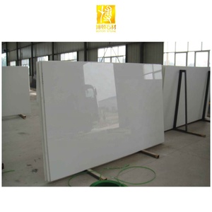 Boton đá Đá Nhân Tạo hiện đại màu trắng tinh khiết nanoglass Bảng điều chỉnh bề mặt rắn gạch lát sàn Nano tinh thể đá thủy tinh - Product Image 3