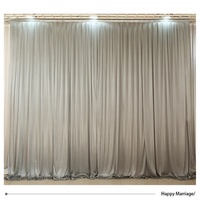 Rideau décoratif rectangulaire en soie glacée Moka pour mariage, maison, hôtel, fête, événements, décoration moderne