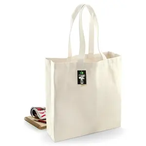 Sac de courses en coton équitable, merchandising durable - Product Image 1