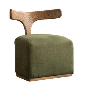 Chaise de baleine en bois massif de design moderne dans un <span class=keywords><strong>fauteuil</strong></span> de canapé simple <span class=keywords><strong>blanc</strong></span> pour salon salle à manger loisirs changement confortable - Product Image 6