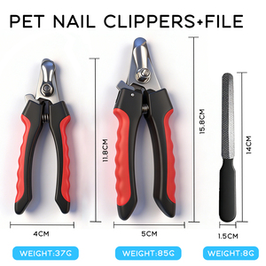 पेशेवर स्टेनलेस स्टील पालतू नाखून क्लिपर कुत्ते और बिल्ली की सुरक्षा गार्ड एब्स सामग्री आसान सफाई सुविधा के साथ - Product Image 3