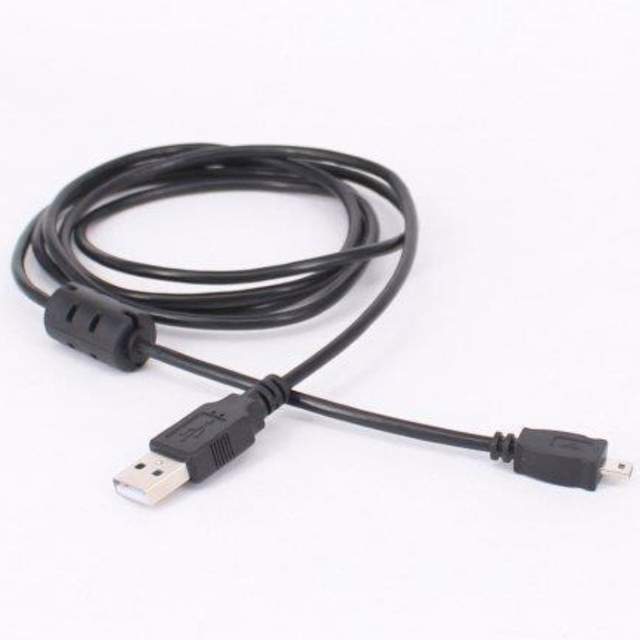 USB 2.0 Male to Mini 8Pin Male Data Transmission Charge Cable for Nikon SLR D5100 D6108p S2600P520 Interface Camera Cable