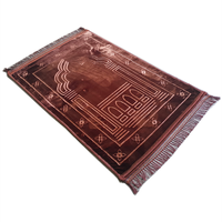 Tapis de prière islamique musulman tufté lavable à poils longs, nouveau design, en promotion pour la maison