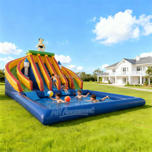 นีโอชาสระสไลเดอร์เป่าลมวัสดุพีวีซีสำหรับเด็กผู้ใหญ่อุปกรณ์เป่าลมวัสดุ CE - Product Image 1