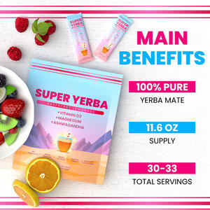 OEM Super <span class=keywords><strong>Yerba</strong></span> Mate en Polvo para Aumentar la Energía, Incluye Probióticos, Vitaminas y Suplementos Herbales en Polvo - Product Image 4