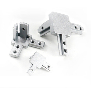 Profilo in alluminio industriale supporto <span class=keywords><strong>3</strong></span> vie 4040 profilo in alluminio profilo angolo <span class=keywords><strong>3</strong></span> vie e <span class=keywords><strong>2</strong></span> vie staffe in alluminio - Product Image 2