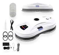 Machine de nettoyage de vitres intelligente entièrement automatique à haute altitude, télécommande sans fil, robot nettoyeur de vitres électrique, serpillière