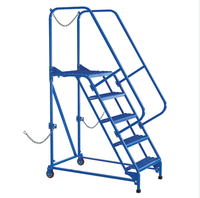 Échelle de plate-forme mobile pour voiture d'escalade d'entrepôt avec étagère à roues Échelle de tabouret de ramassage de supermarché d'entrepôt