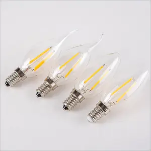 120V Dimmable E26 Filament cổ điển dẫn ánh sáng bóng đèn 4W C35 nến Edison dẫn đèn dây tóc