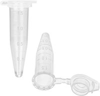 Tube de microcentrifugation conique Falcon MCT en plastique transparent pour laboratoire, 1,5 ml