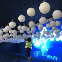 Boule de lumière cinétique LED populaire effet de vague système de lumière de danse cinétique DMX-512 lumières de boule colorées cinétiques