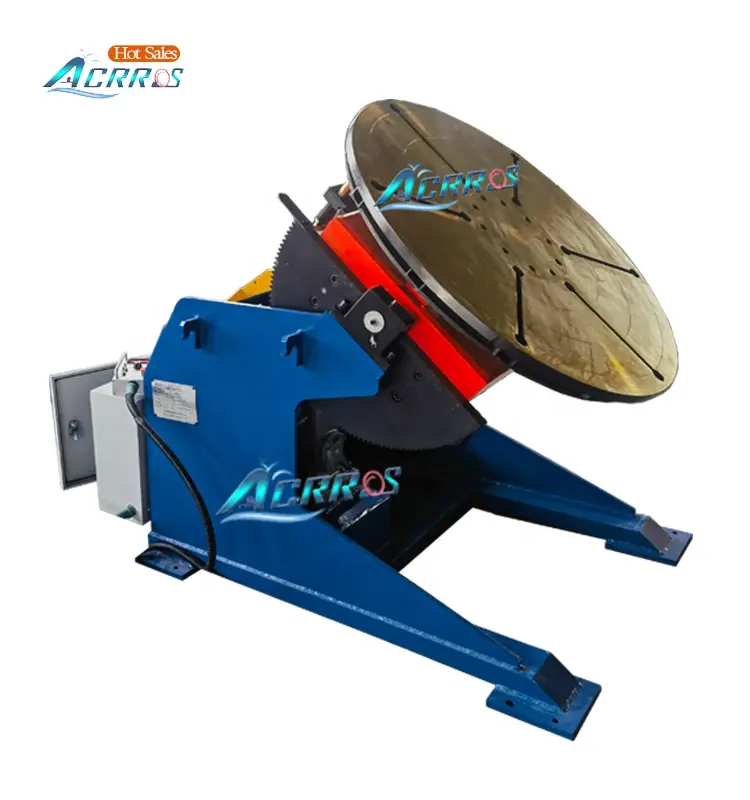 0-120degree overturn welding turntable 1200kg welding positioner with remote control