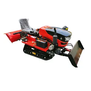 Agricultural Machinery Diesel Farm Garden Rotary Tiller Mini Crawler Tractor 35hp Rotary Cultivator with Farm Equipment