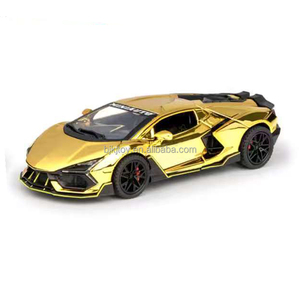 Modellini Auto 1:32 Lambor Big Bull Versione Elettroplaccata con Porte Apribili, Auto in Metallo Pressofuso 1/32, Giocattoli Diecast - Product Image 1