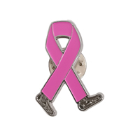 Épinglette en métal Ruban de sensibilisation au cancer (Poitrine, Pancréas, Foie, Poumon) pour collectes de fonds caritatives, Vente en gros, Logo personnalisé