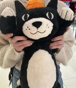 Peluche chat noir super douce style gelée, inspirée du Royaume-Uni, mignonne et câline, cadeau pour elle, Saint-Valentin, anniversaire - Product Image 6