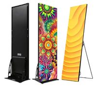 Poster berdiri dengan kontrol USB WIFI layar poster Led 1920X640mm portabel layar Poster led mall dalam ruangan p2.5 layar Poster Led