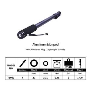 Trépied portable <span class=keywords><strong>WT</strong></span>-1003, monopode flexible WT1003, monopode léger pour appareil photo 67 pouces, monopode <span class=keywords><strong>WT</strong></span>-1003 pour appareil photo reflex numérique Canon <span class=keywords><strong>Nikon</strong></span> - Product Image 3