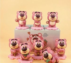 Niedliche PVC 1/60 Maßstab Mini Charakter Cartoon Bär Erdbeer Kuchen Blind <span class=keywords><strong>Box</strong></span> Sammler Modell Spielzeug Kuchen Dekoration Mystery Action - Product Image 6