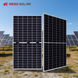Panneau solaire monocristallin HJT demi-cellule <span class=keywords><strong>Amso</strong></span> <span class=keywords><strong>Solar</strong></span> AS750S9-NT 1000W/<span class=keywords><strong>700W</strong></span>, efficacité 24,9%, boîtier de jonction IP68, CE TUV pour - Product Image 5