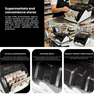 Contador de Billetes Portátil Profesional, Máquina Contadora de Dinero, Detector de Billetes con Contador Uvmgwm - Product Image 4