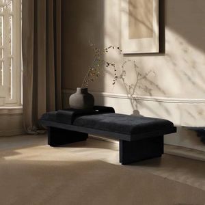 Casa moderna divano sgabelli ottomani nordico camera da letto fine panca posto salotto grande tessuto ottomano in <span class=keywords><strong>legno</strong></span> scarpe fasciatoio sgabello - Product Image 4
