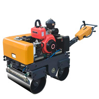 Nouveau Compacteur Routier Vibratoire à Double Tambour de 800 kg avec Système Hydraulique Complet, Certifié EPA CE, pour Asphalte