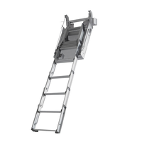 Échelle de grenier électrique avec télécommande, certifiée CE, escabeau télescopique pliable, escalier motorisé rétractable pour la maison