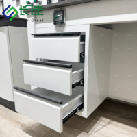 Table de travail modulaire mobile moderne, mobilier de laboratoire multifonctionnel pour écoles, hôpitaux, cliniques, équipement de laboratoire en acier pour chimie